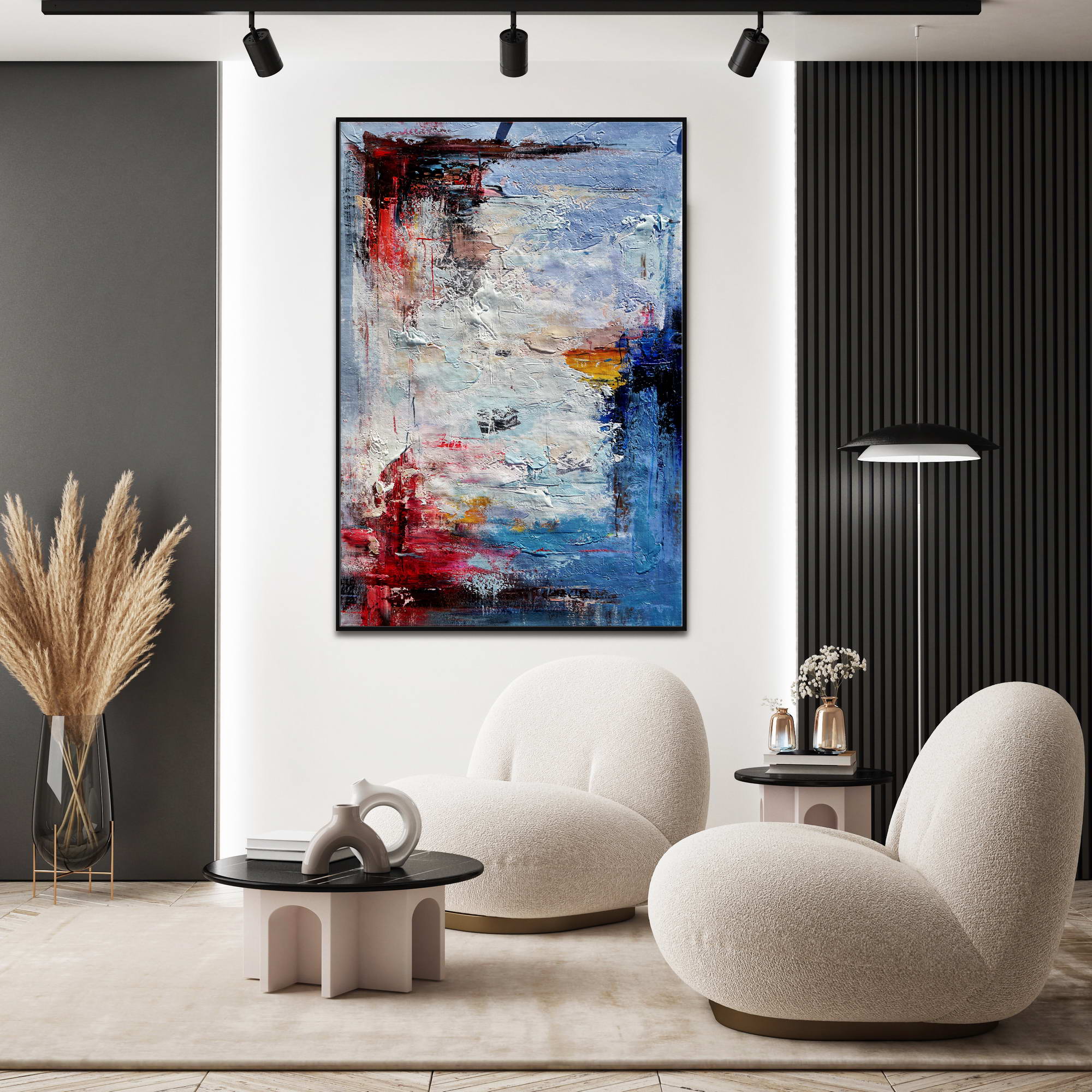 Hand painted Abstract Chromatic 100x150cm