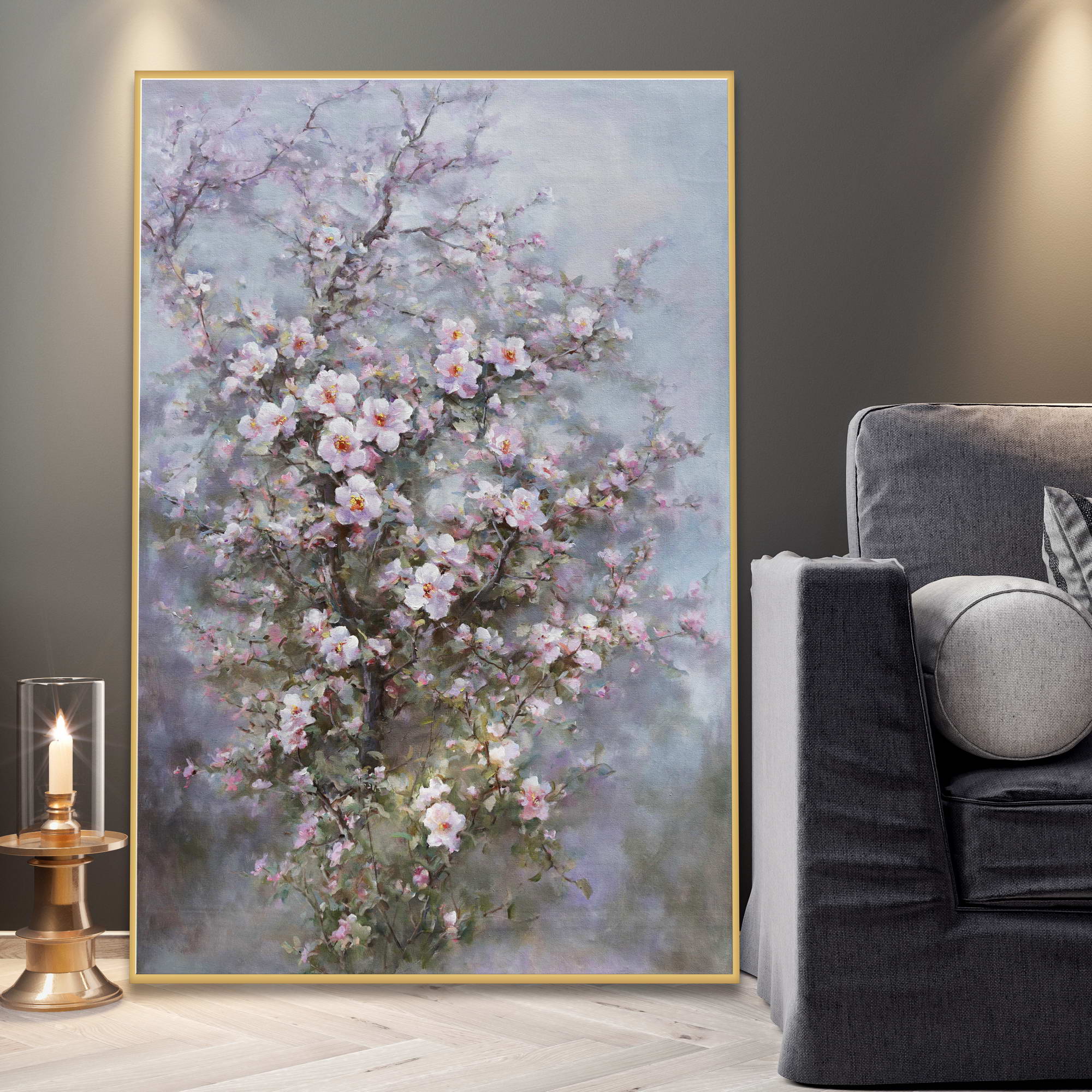 Hand painted Cherry blossom 100x150cm