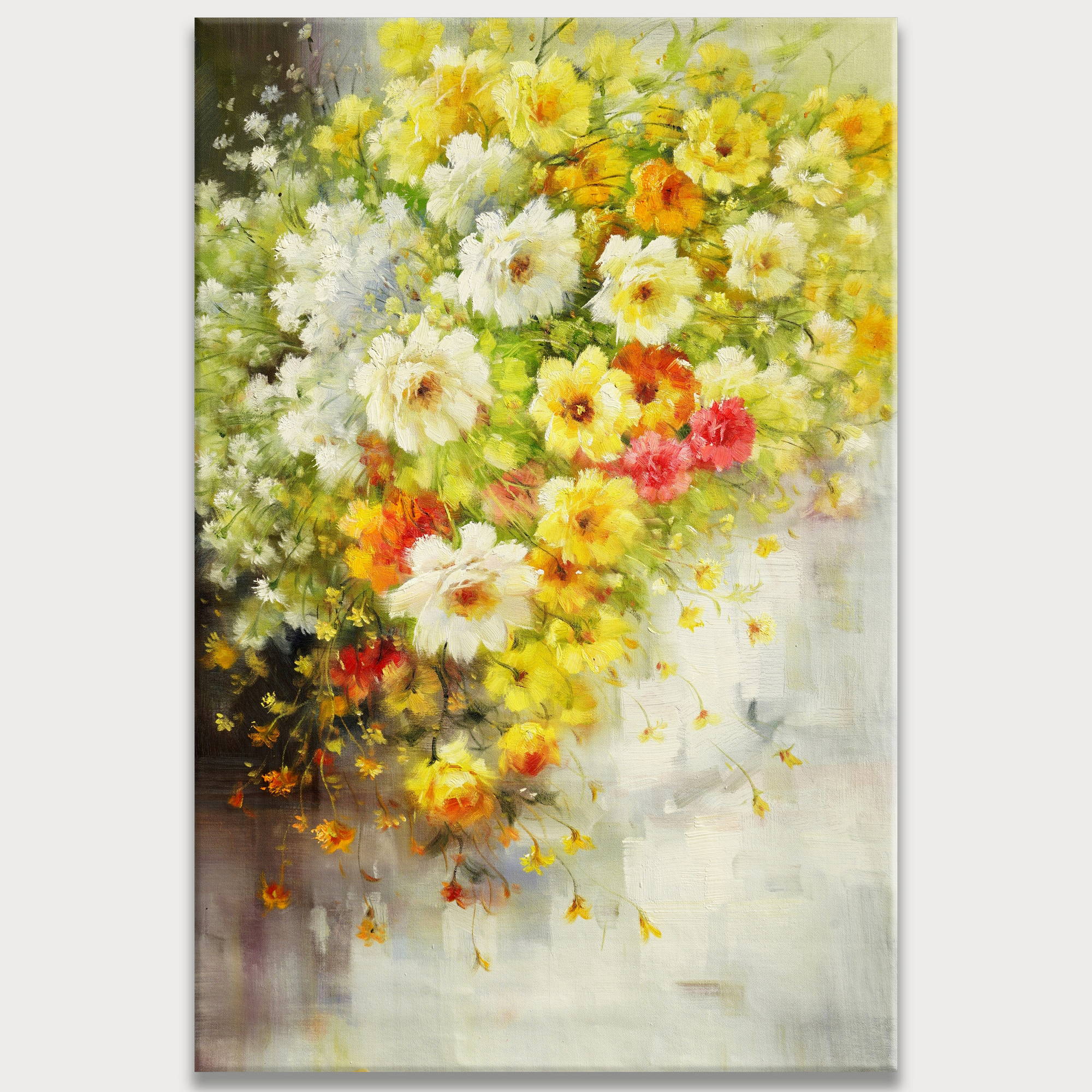 Hand painted Floral composition 80x120cm