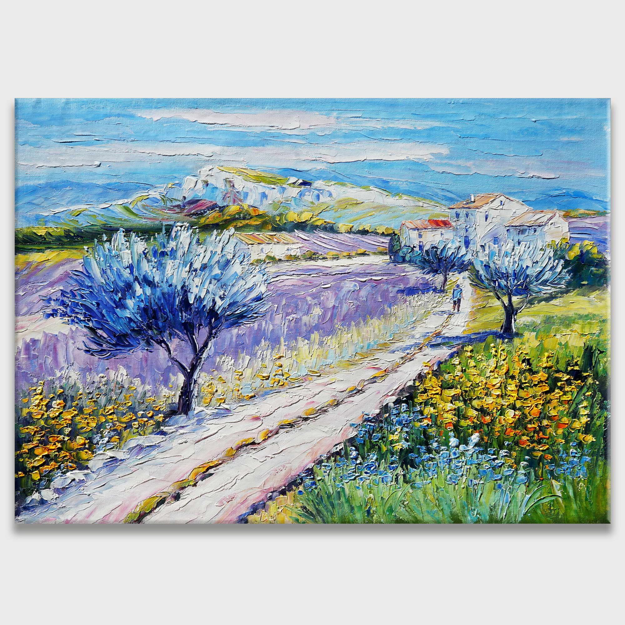 Hand painted Country landscape 50x70cm