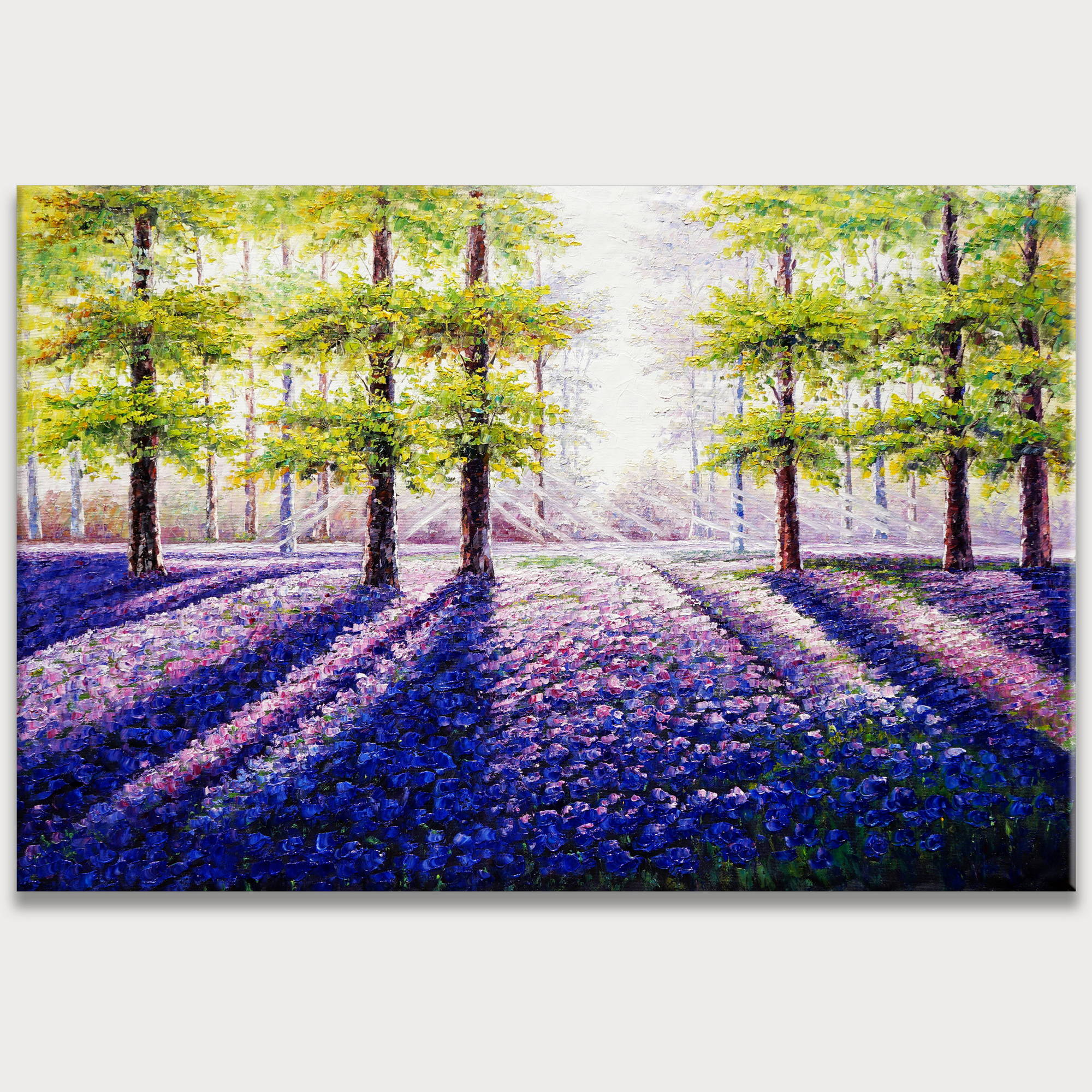 Hand painted Enchanted Forest Lavender 80x120cm