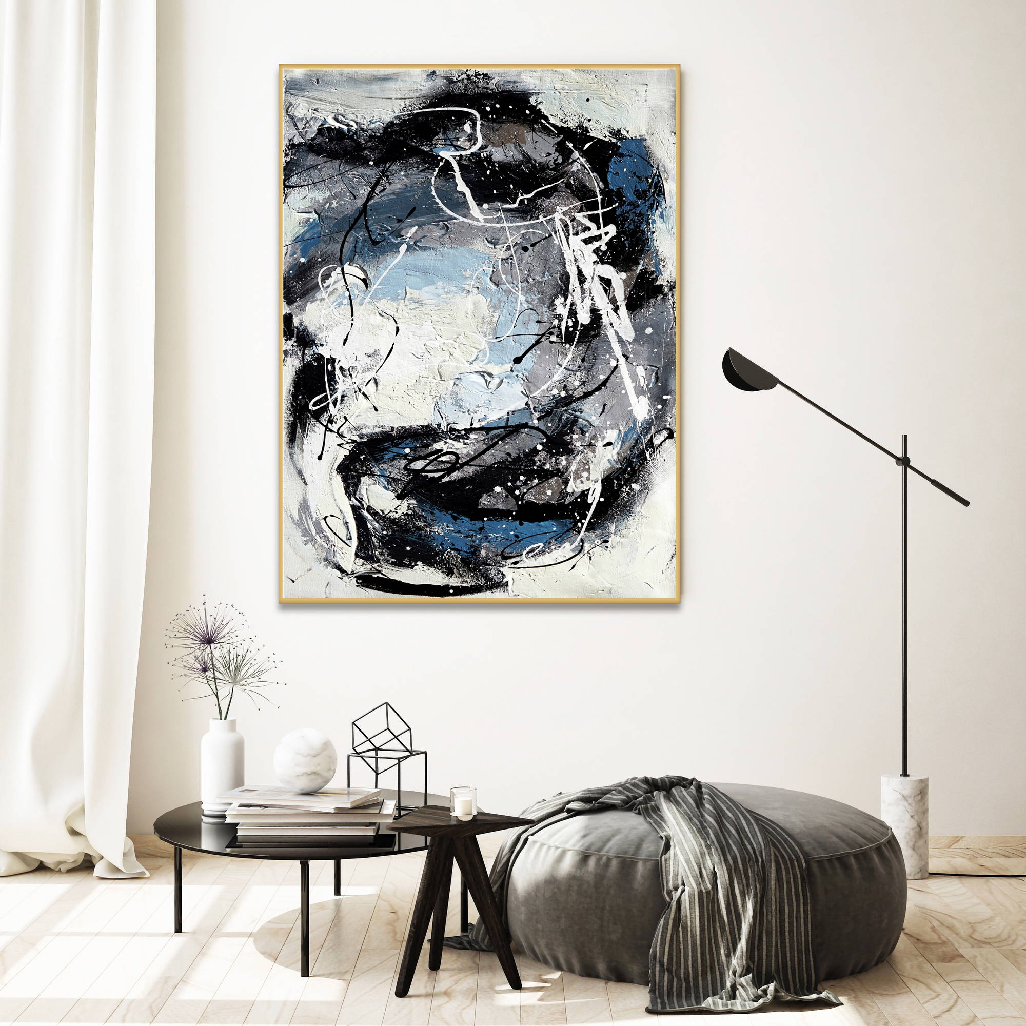 Hand painted Abstract Dynamic 80x120cm
