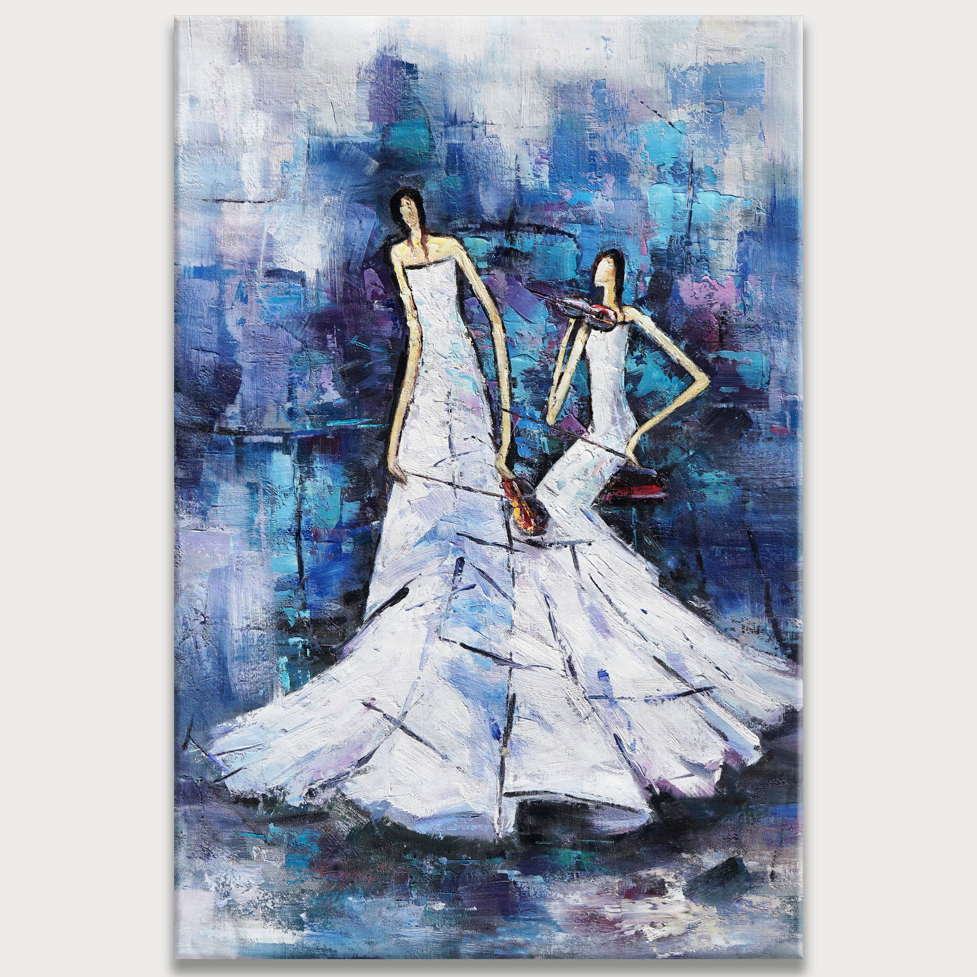 Hand painted Elegant Dances Abstract 80x120cm
